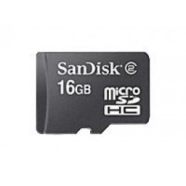 SanDisk - Tarjeta de memoria flash - 16 GB - Class 4 - microSDHC - negro - para Motorola DROID X2, FLIPOUT, XPRT; Pantech Crossover