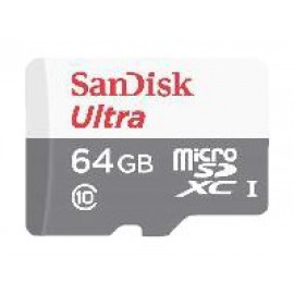 SanDisk Ultra - Tarjeta de memoria flash (adaptador microSDXC a SD Incluido) - 64 GB - UHS-I / Class10 - microSDXC UHS-I