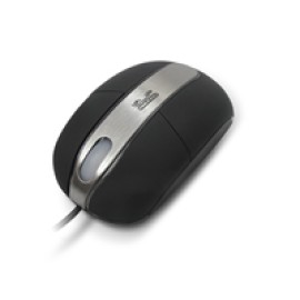 Klip Xtreme - Ratón - Cableado - PS/2 / USB - Negro / Plata